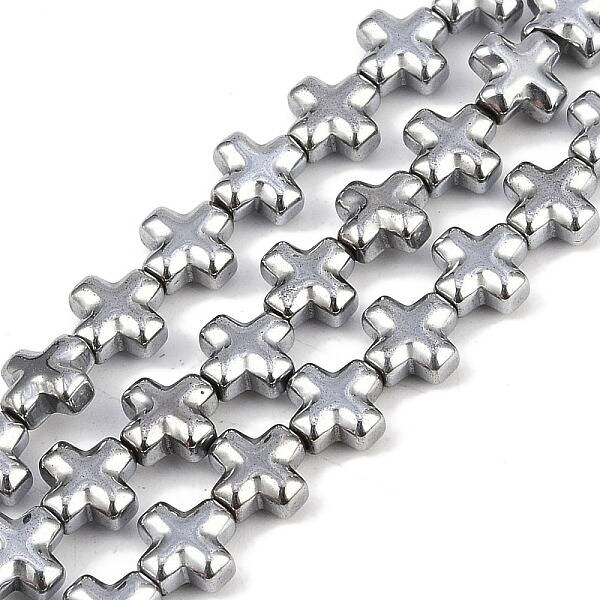Electroplated Synthetic Non-magnetic Hematite Beads Strands