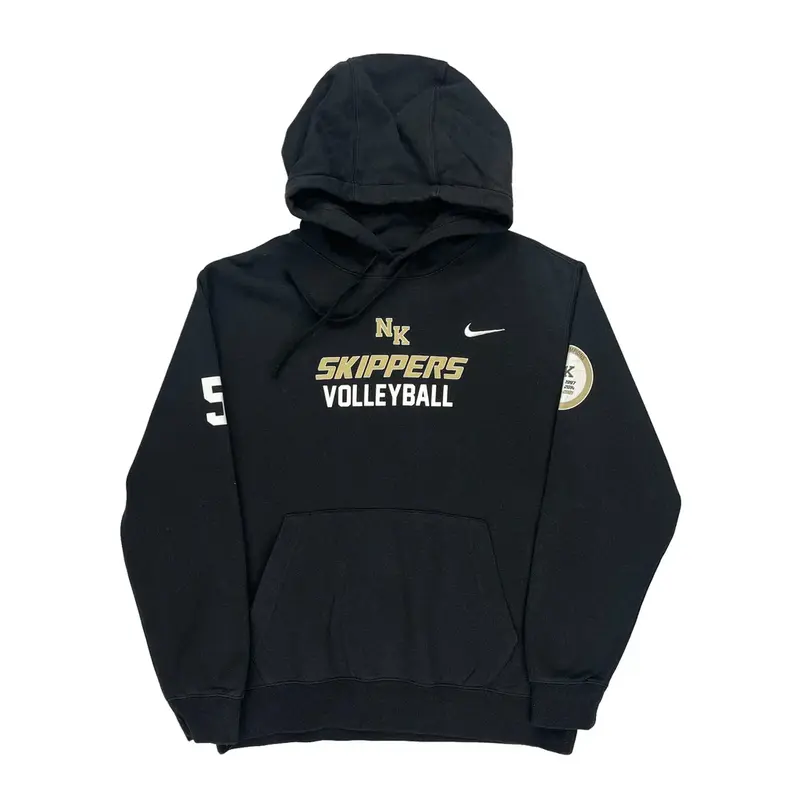 Skippers Volleyball Nike Hoodie - Large Black Cotton Blend