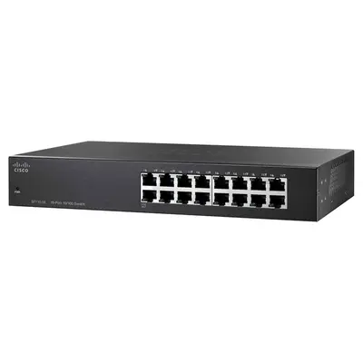 SF110-16-NA Cisco Small Business 110 Series SF110-16 16 x Ports 10/100Base-T Unmanaged Fast Ethernet Network Switch