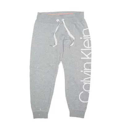 CALVIN KLEIN Joggers Grey Tapered Womens M W30 L26