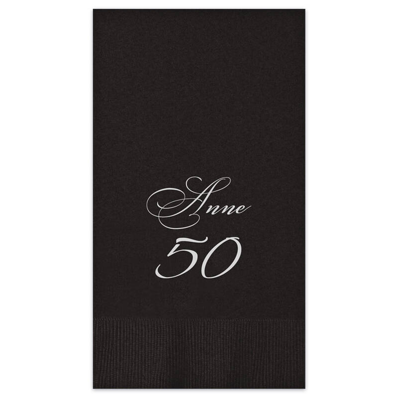 Jubilee Guest Towel - Foil-Pressed