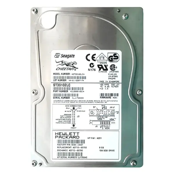 9J8006-051 Seagate 9.1GB Wide Ultra2 SCSI 10000 3.5-inch 1MB Hard Drive