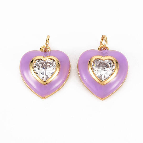 Brass Enamel Pendants