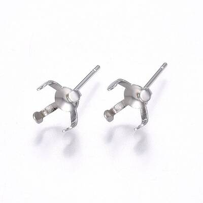 Tarnish Resistant 304 Stainless Steel Stud Earring Findings