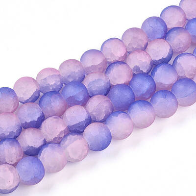 Crackle Glass Beads Strands
