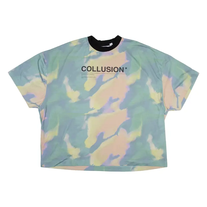 COLLUSION Mens T-Shirt Green 2XL