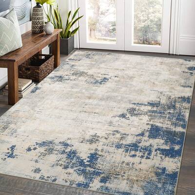 Garvee Washable Rugs 4x6 Rug for Living Room Abstract Modern Rug Non Slip Entryway Rug Soft Low Pile Non Shedding Stain Resis...