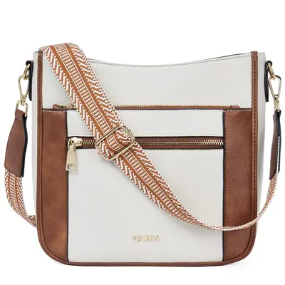 Telena Vegan Leather Crossbody Bags for Women Travel Shoulder Bag Hobo Bucket Bag Large Cross Body Purse Straps Replacement G...