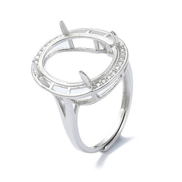 Adjustable 925 Sterling Silver Ring Components