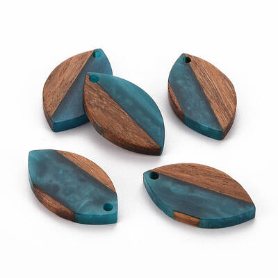 Resin & Walnut Wood Pendants