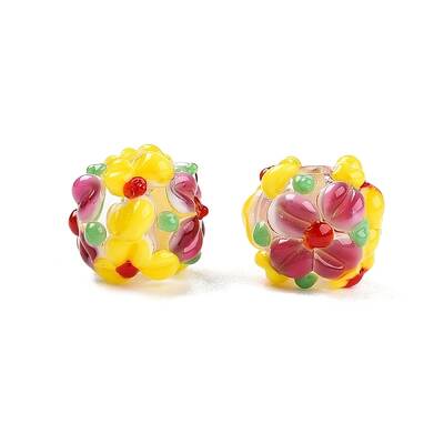 Handmade Two-Tone Lampwork Beads