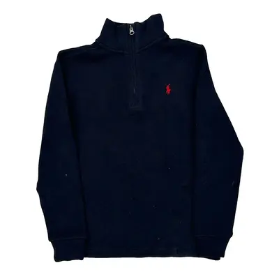 Age 7 Ralph Lauren Jumper - Small Navy Cotton Blend