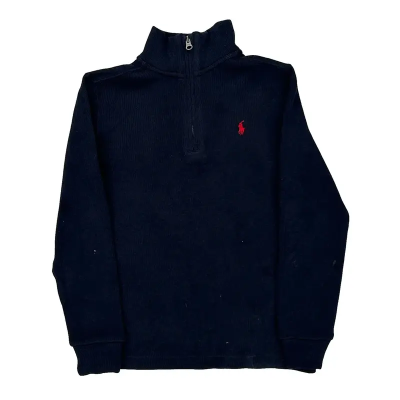 Age 7 Ralph Lauren Jumper - Small Navy Cotton Blend