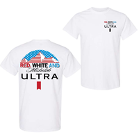 Red White and Michelob Ultra 2-sided T-shirt, Men's and Women's T-shirt, Michelob Ultra T-shirt for Independence Day July 4, ...