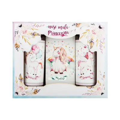 Bohemia Gifts & Cosmetics Unicorn Baby Bath Gift Set Baby Shampoo 100ml + Gentle Shower Gel 100ml + Solid Soap 100g