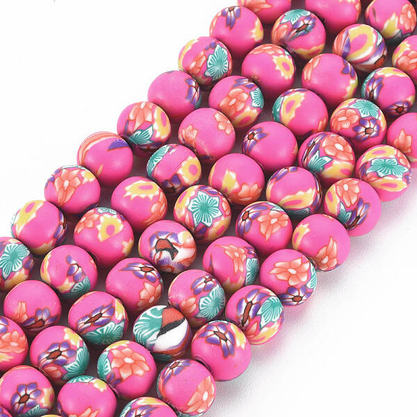 Handmade Polymer Clay Beads Strands