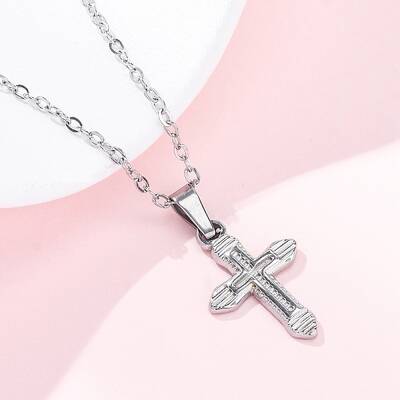 Cross 304 Stainless Steel Pendant Necklaces