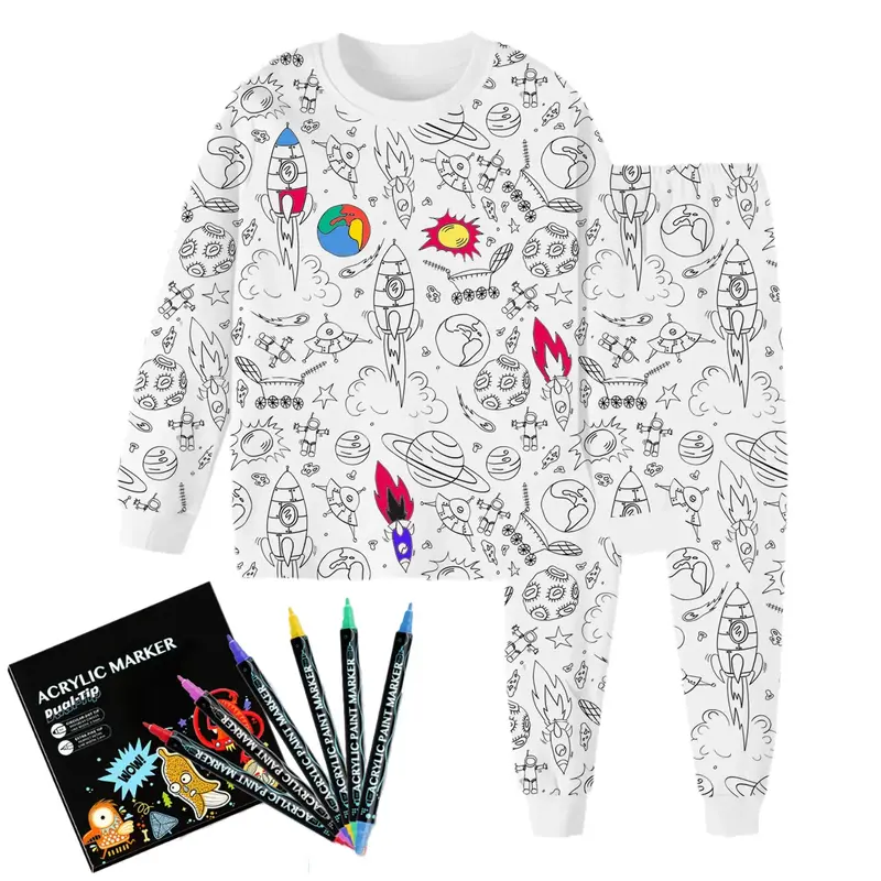 Kids DIY Sketch Pajamas Set