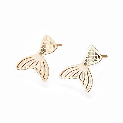 Brass Ear Studs