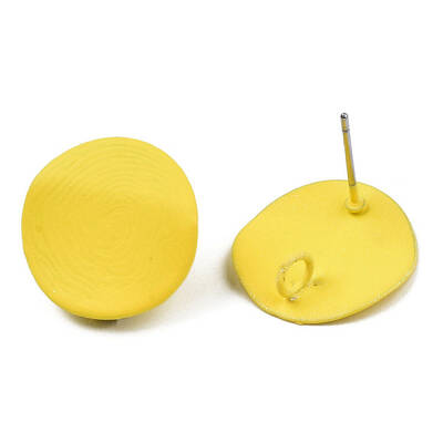 Spray Painted Iron Stud Earring Findings