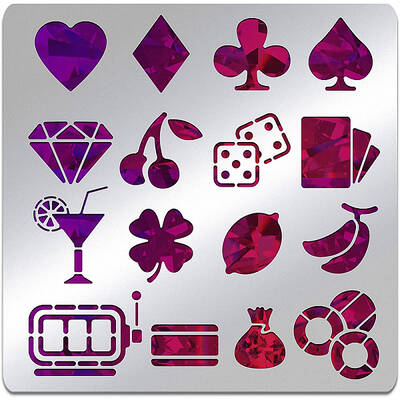 BENECREAT Game Machine Element Metal Stencil