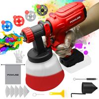 600W Cordless Paint Sprayer for Milwaukee 18V Battery(Battery Not Included), Brushless Electric HVLP Spray Paint Gun with 4 N...