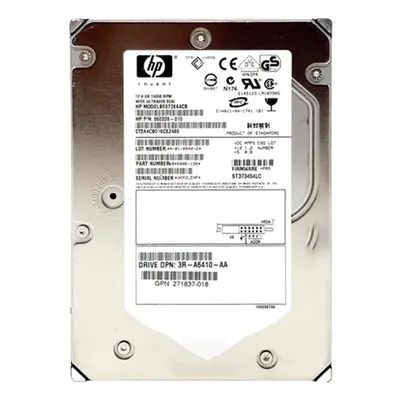 271837-018 HP 72.8GB Ultra-320 SCSI 15000 3.5-inch Hard Drive