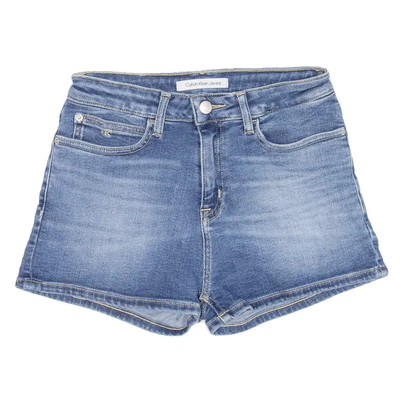 CALVIN KLEIN JEANS Girls Denim Shorts Blue 16Y W26