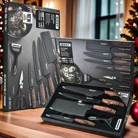 6-Piece Professional Stainless Steel Sharp Kitchen Knives for Cooking, Boneless, Dishwasher Safe with Lifetime Sharpness Uten...
