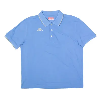 KAPPA Polo Shirt Blue Short Sleeve Boys L