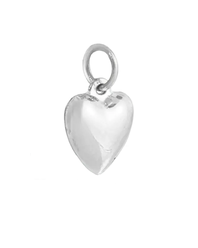 Small Heart Charm | Metal Color: Silver