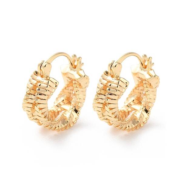 Rack Plating Brass Hoop Earrings