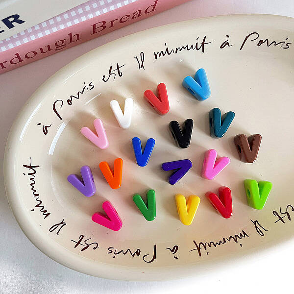 Opaque Acrylic European Beads