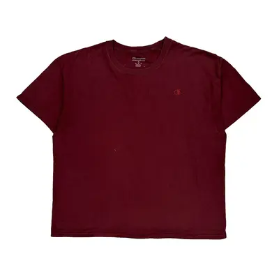 Champion T-Shirt - XL Burgundy Cotton | Size: x-large