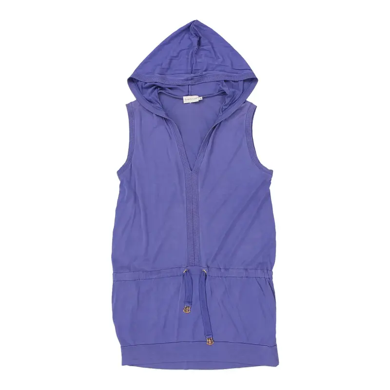 Moncler Jumper Dress - Medium Purple Cotton Blend