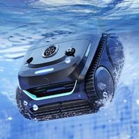 WYBOT C2 Robotic Pool Cleaner, Cordless Pool Vacuum for Inground Pools up to 2152 Sq.ft, Dual Filtration, Powerful Suction, W...
