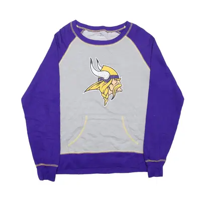 MAJESTIC Minnesota Vikings USA Sweatshirt Grey Mens M