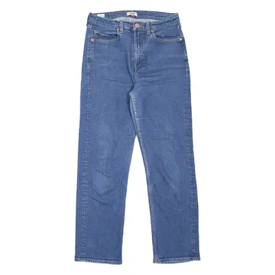 TOMMY JEANS TJ 1990 High Rise Cropped Womens Jeans Blue Straight W28 L27