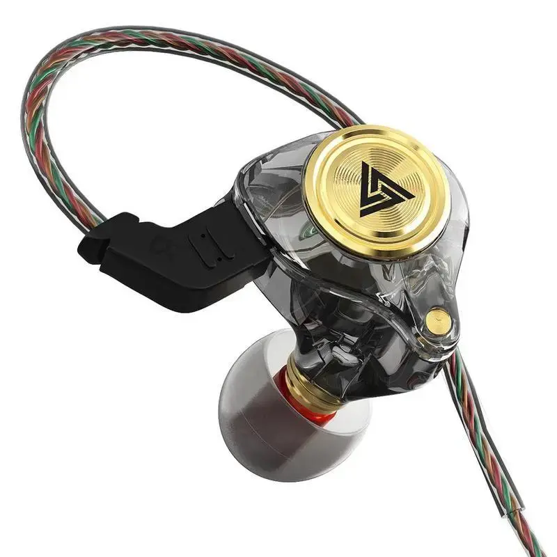 Portable Wired in-ear Noise-cancelling Headphones with Built-in Microphone, HiFi Bass Effect, 3D Stereo and 8D Audio Experien...