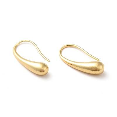 Brass Teardrop Dangle Earrings for Women