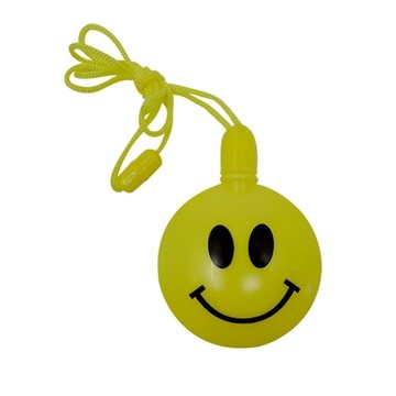 100 Customized Happy Face Round Shaped Bubbles with Breakaway Neck ...
