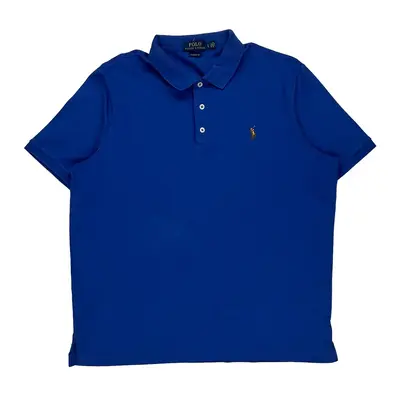Polo By Ralph Lauren Polo Shirt - Large Blue Cotton