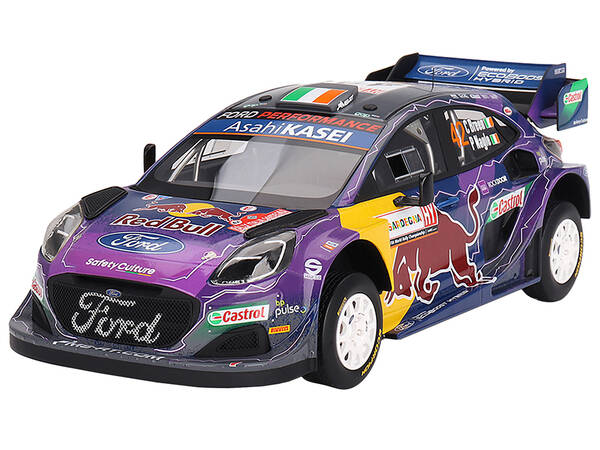 Ford Puma Rally1 #42 Craig Breen - Paul Nagle M-Sport Ford WRT 2nd Place Rally Italia Sardegna (2022) 1/18 Model Car by Top S...