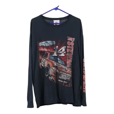 Tony Stewart #14 Winners Circle Long Sleeve T-Shirt - XL Blue Cotton