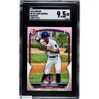 Yilber Herrera SGC 2023 Bowman #BP 86 Pros. Pink 97/175 Baseball 9.5