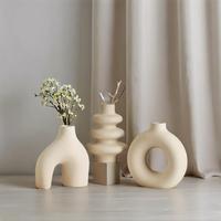 Modern Ceramic Vase, 3 Counts/set Creative Design Vase, Desktop Decoration for Home Living Room Bedroom Office, Home Table De...