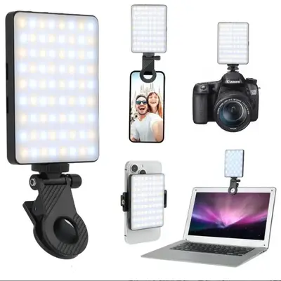 Professional Video Conference Fill Light with Selfie Ring Light - Portable 3 Light Modes for Phone, IPhone Webcam, Laptop, an...