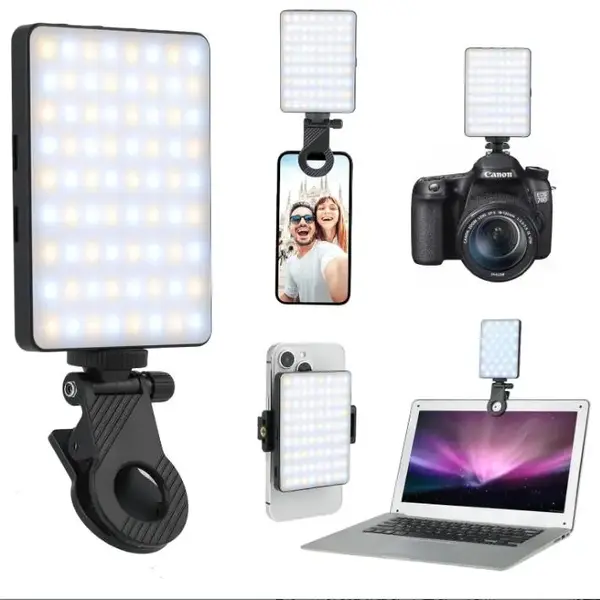 Professional Video Conference Fill Light with Selfie Ring Light - Portable 3 Light Modes for Phone, IPhone Webcam, Laptop, an...