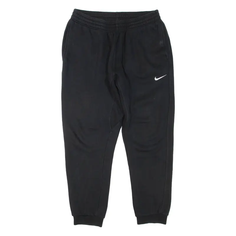 NIKE Mens Joggers Black Tapered L W32 L27