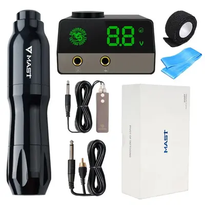Mast Dawn Rotary Tattoo Machine Kit Dual Mode Power Supply